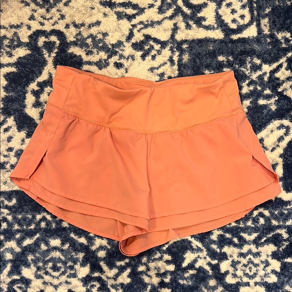 Women's Orange Athletic Shorts